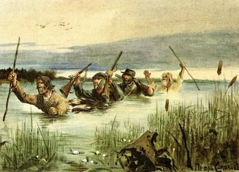 Illustration zur Kurzgeschichte Lgov von Iwan Turgenew aus der Sammlung Aufzeichnungen eines Jägers